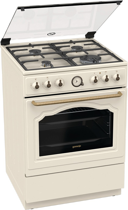 Комбинированная плита Gorenje GKS6C70CLI (слоновая кость)